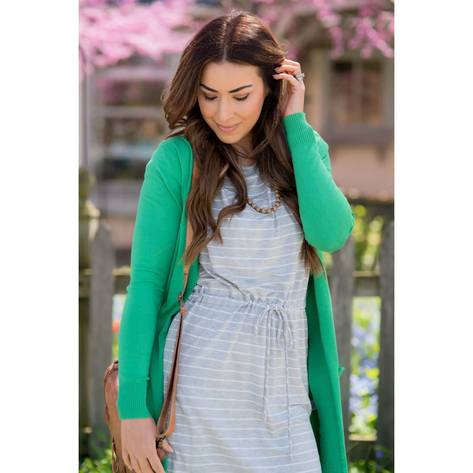 Striped Tie Tee Dress