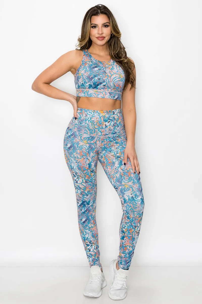 Sunburst Bohemian Print Active Set