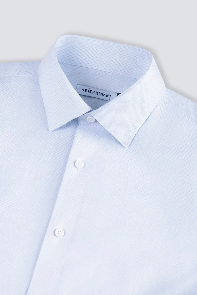 Supreme Cotton-Silk Twill Dress Shirt | Light Blue Stripes 15902N