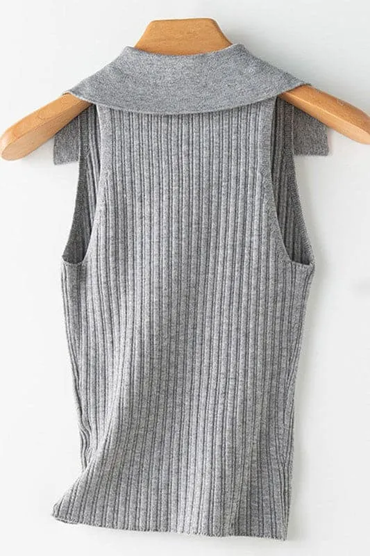 TA991 Sleeveless Sweater Knitted Vest