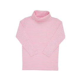 Tatum's Turtleneck - Hamptons Hot Pink Stripe