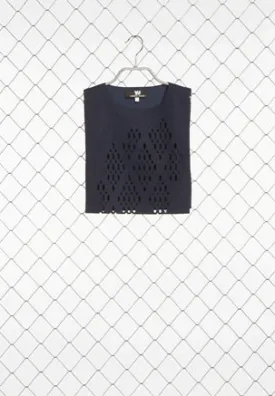 TEA BREW VEST-Navy