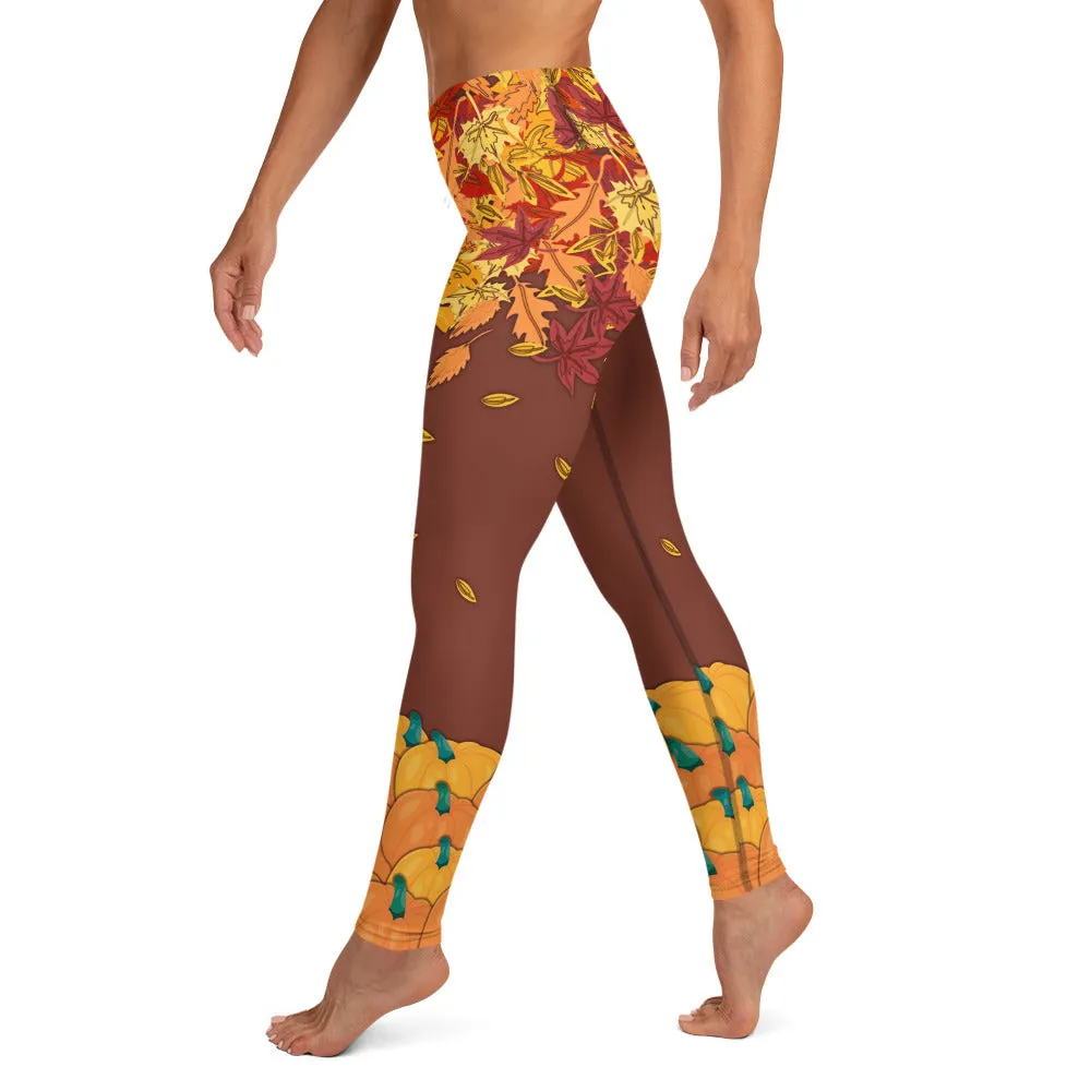 Thanksgiving Vibes Yoga Leggings