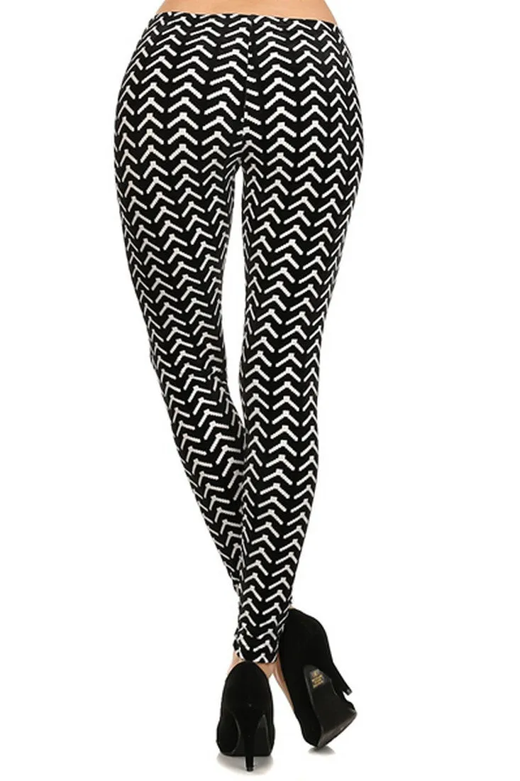 The Fishtail Stitch Velour Legging