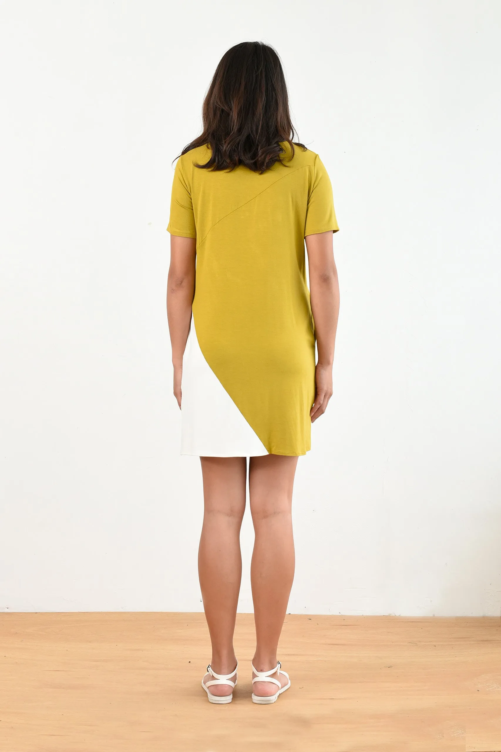 Tommy T-Shirt Dress (Mustard) - M