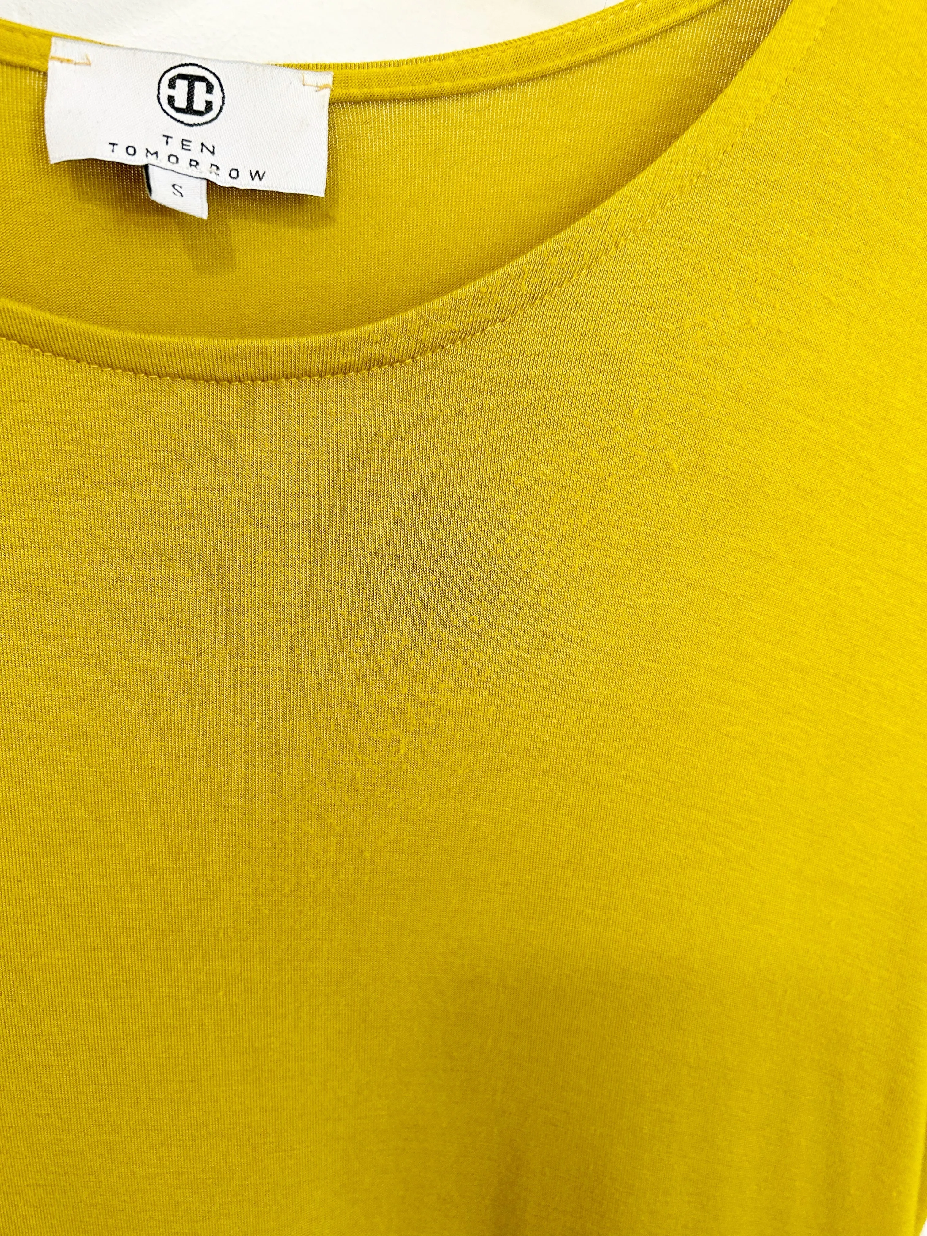 Tommy T-Shirt Dress (Mustard) - S