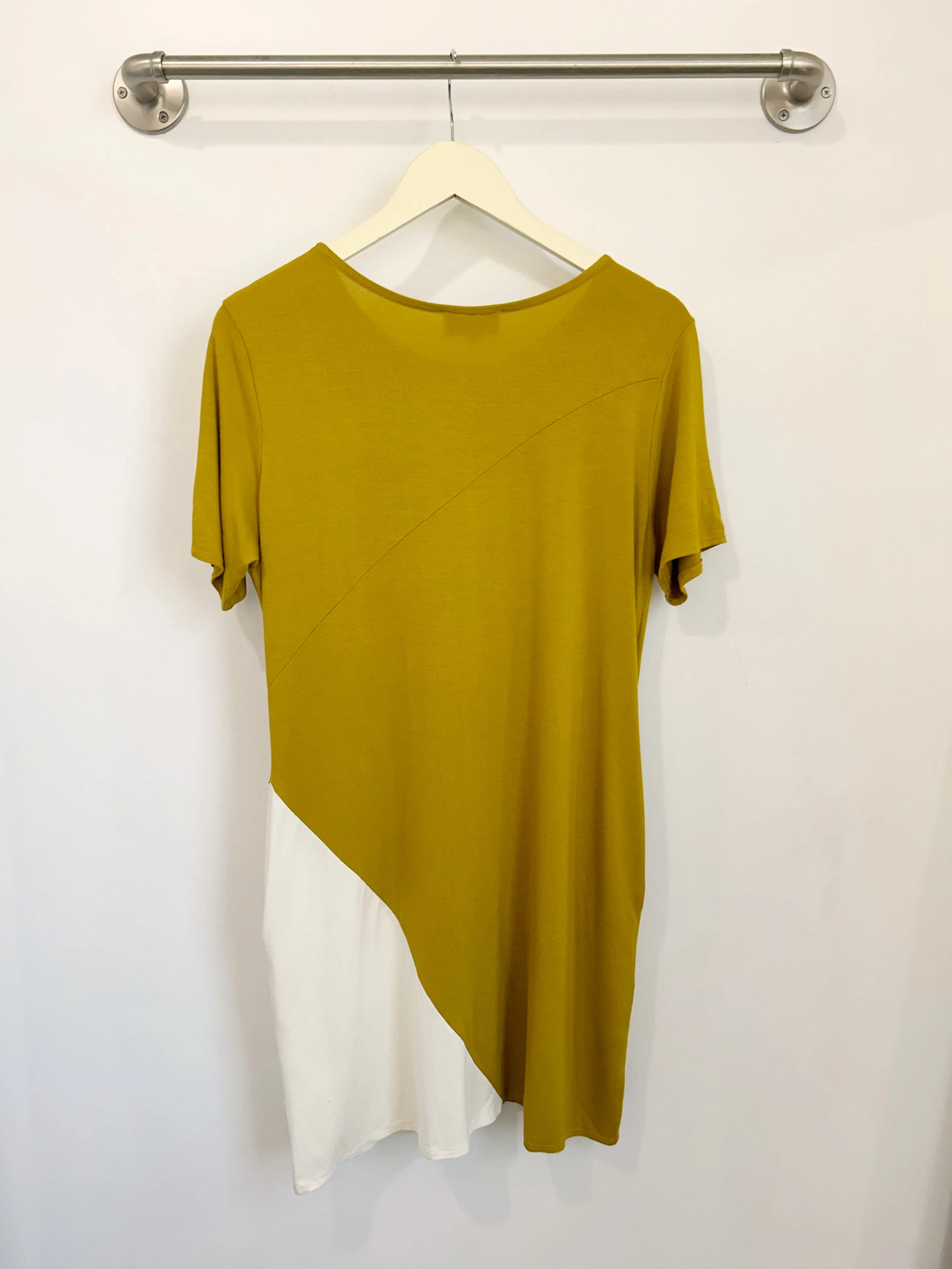 Tommy T-Shirt Dress (Mustard) - S