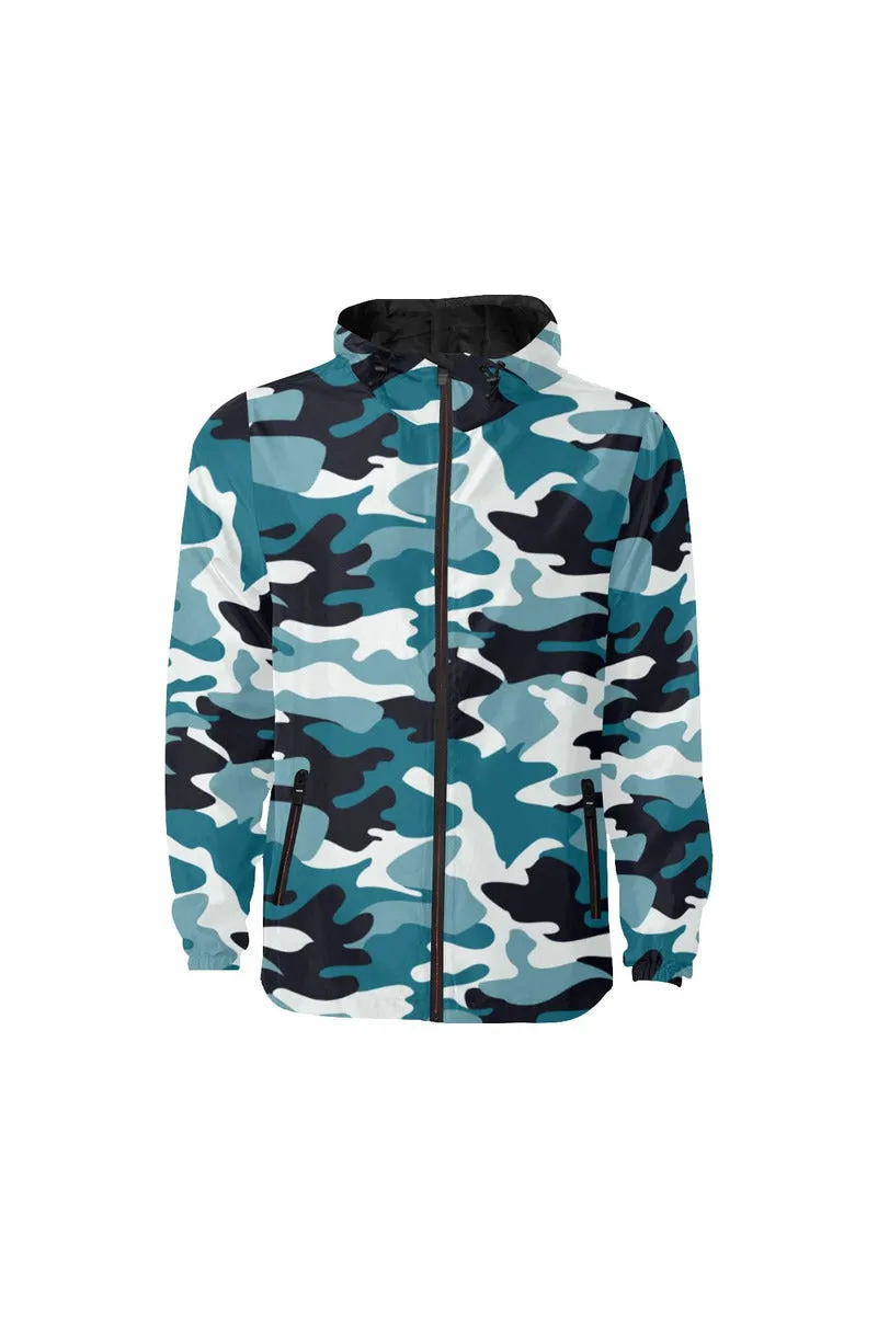 Urban Camouflage Quilted Windbreaker for Men (Model H35)