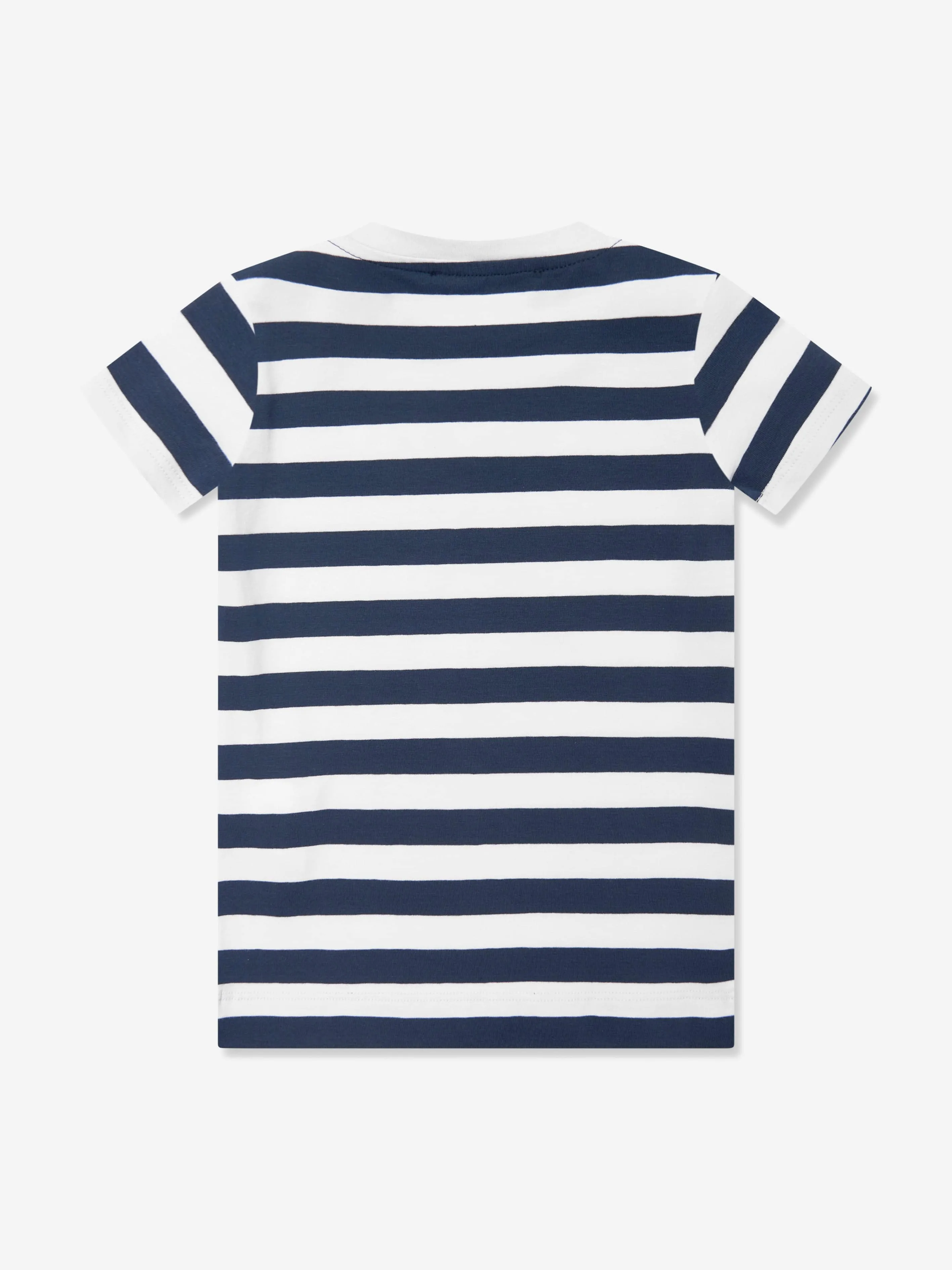 Versace Baby Girls Nautical Striped Dress in Navy