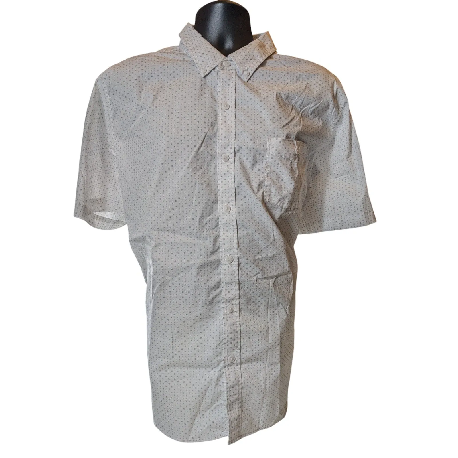 Weatherproof Shirt Mens XXL Comfort Stretch Short Sleeve Casual Button Down