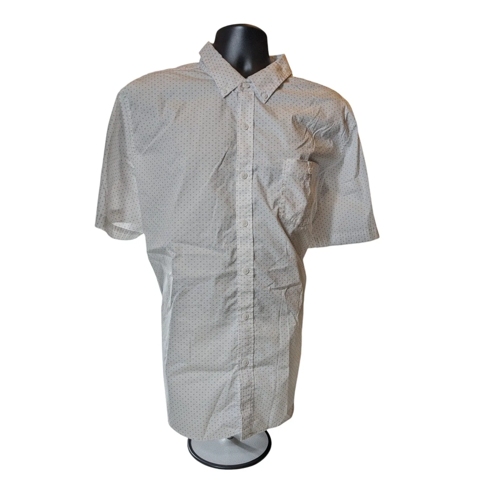 Weatherproof Shirt Mens XXL Comfort Stretch Short Sleeve Casual Button Down