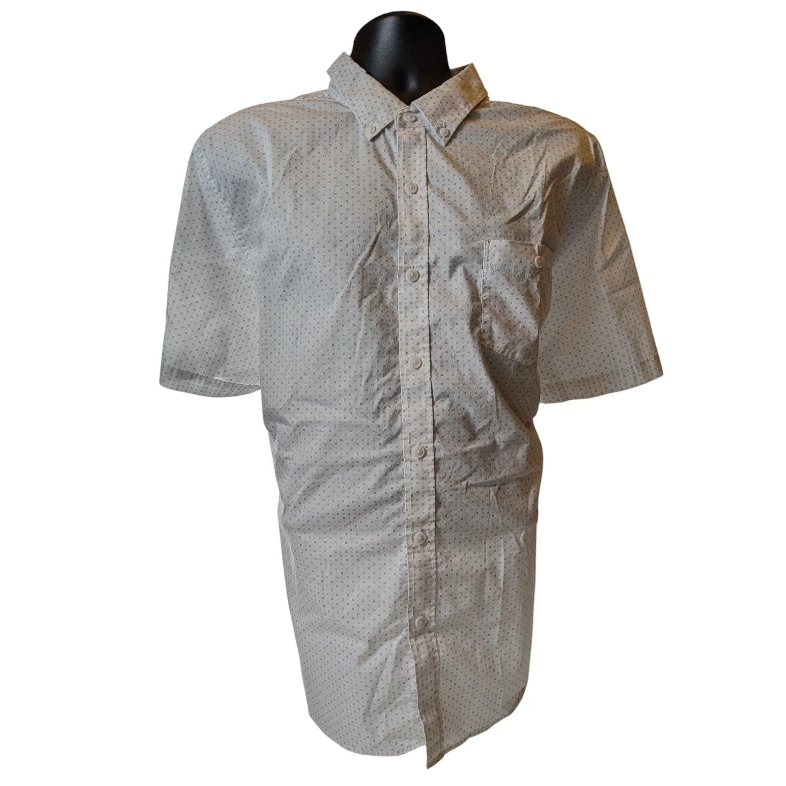 Weatherproof Shirt Mens XXL Comfort Stretch Short Sleeve Casual Button Down