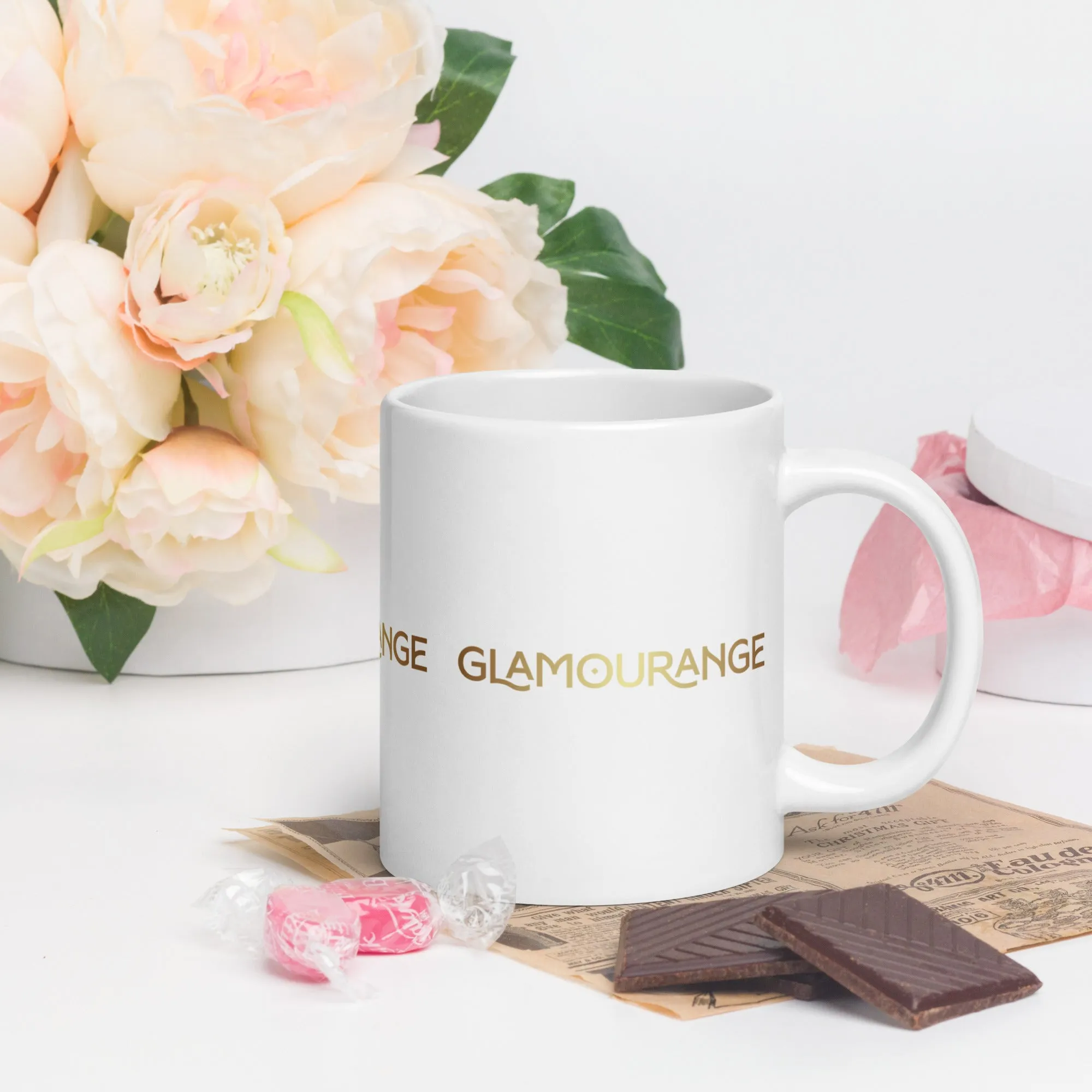 White Glossy Mug (Glamourange Limited Editions: Standard Logo - 007 Model)