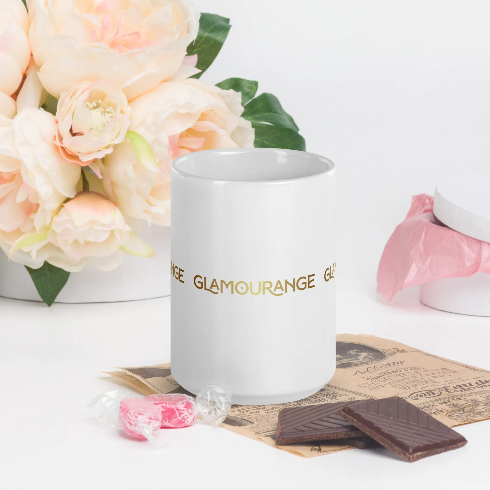 White Glossy Mug (Glamourange Limited Editions: Standard Logo - 007 Model)