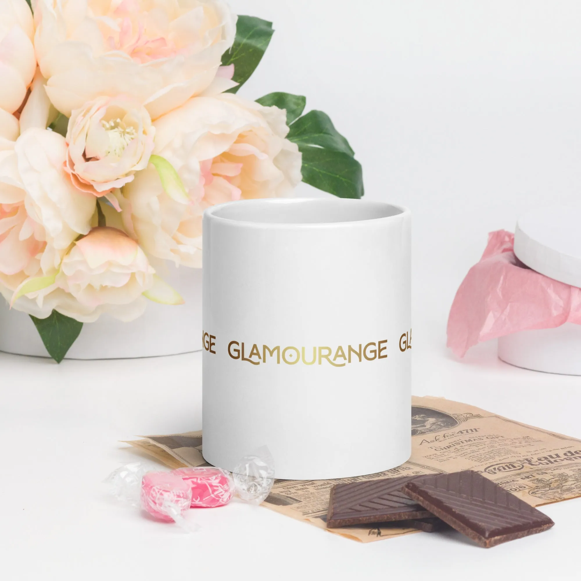 White Glossy Mug (Glamourange Limited Editions: Standard Logo - 007 Model)