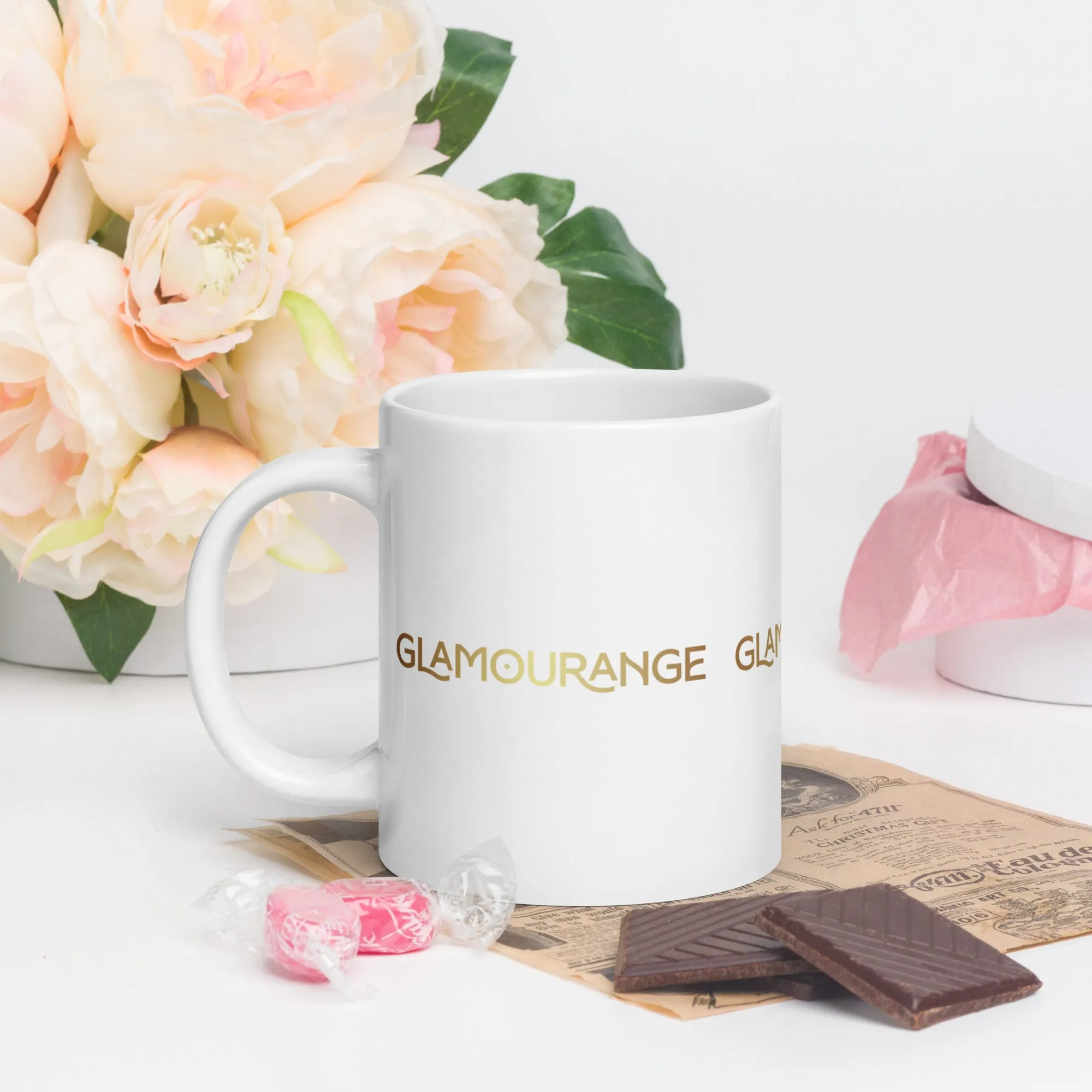 White Glossy Mug (Glamourange Limited Editions: Standard Logo - 007 Model)