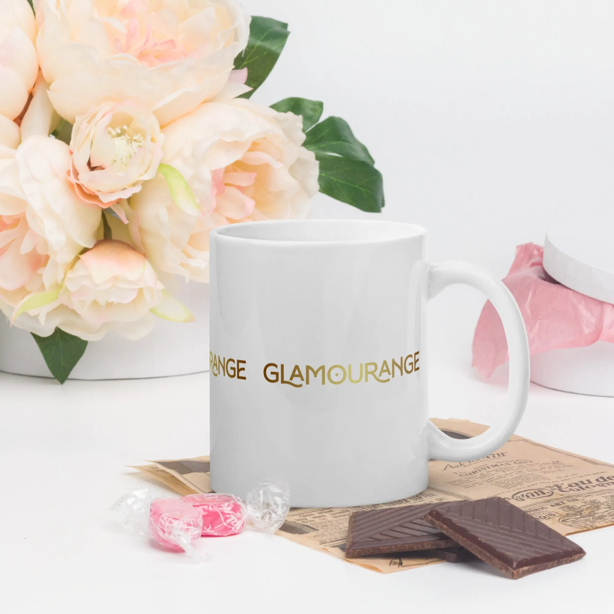 White Glossy Mug (Glamourange Limited Editions: Standard Logo - 007 Model)