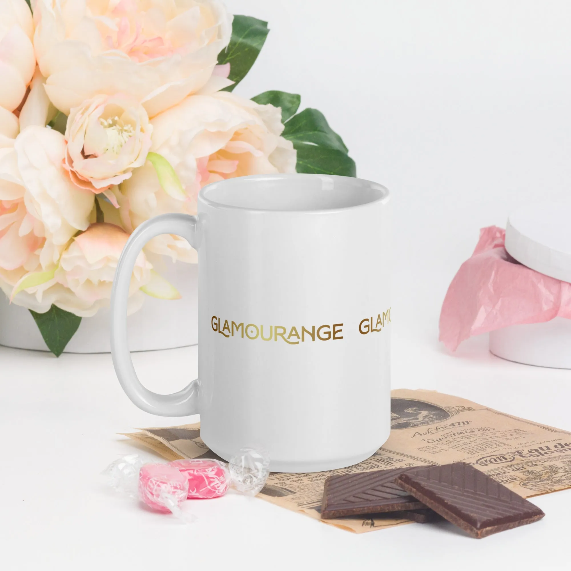 White Glossy Mug (Glamourange Limited Editions: Standard Logo - 007 Model)