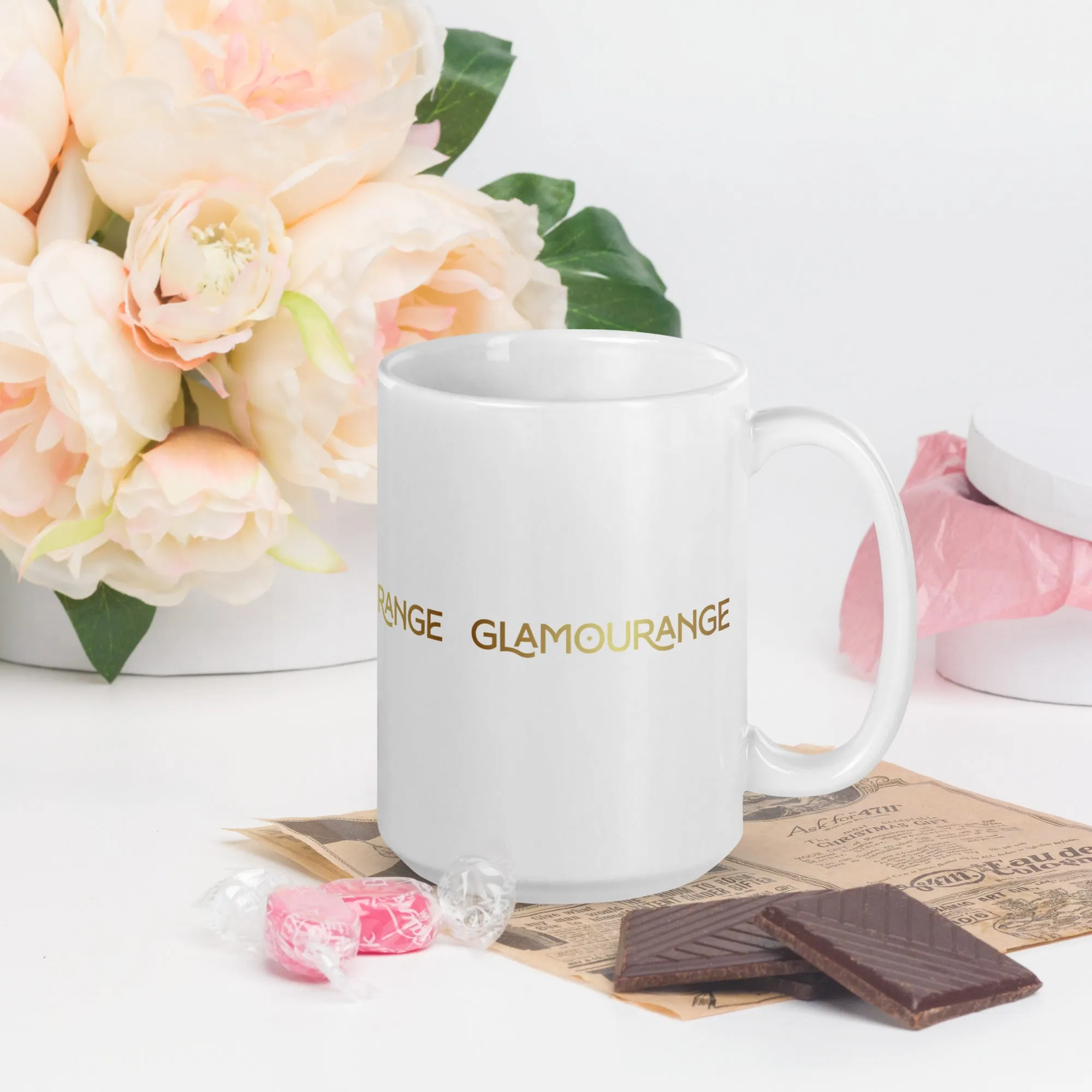 White Glossy Mug (Glamourange Limited Editions: Standard Logo - 007 Model)