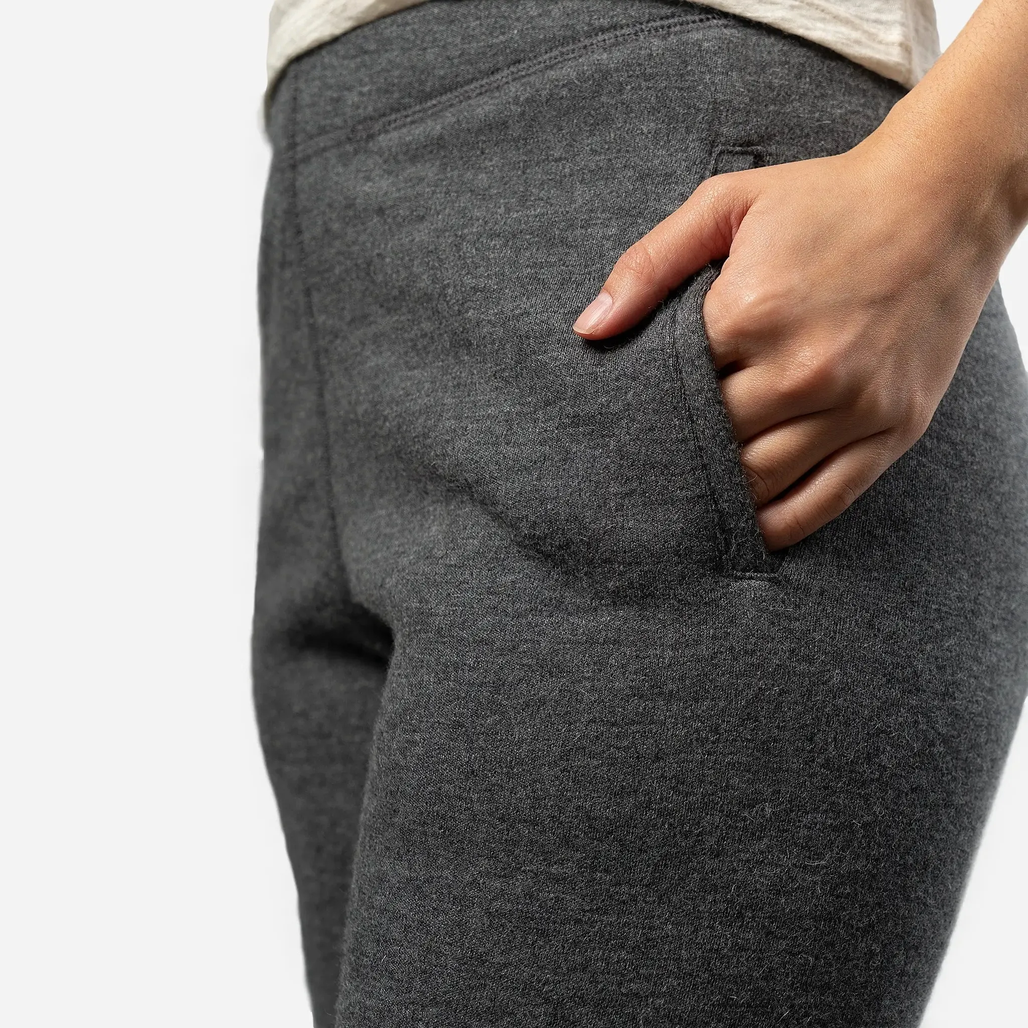 Women's Alpaca Wool Sweatpants: 420 Midweight