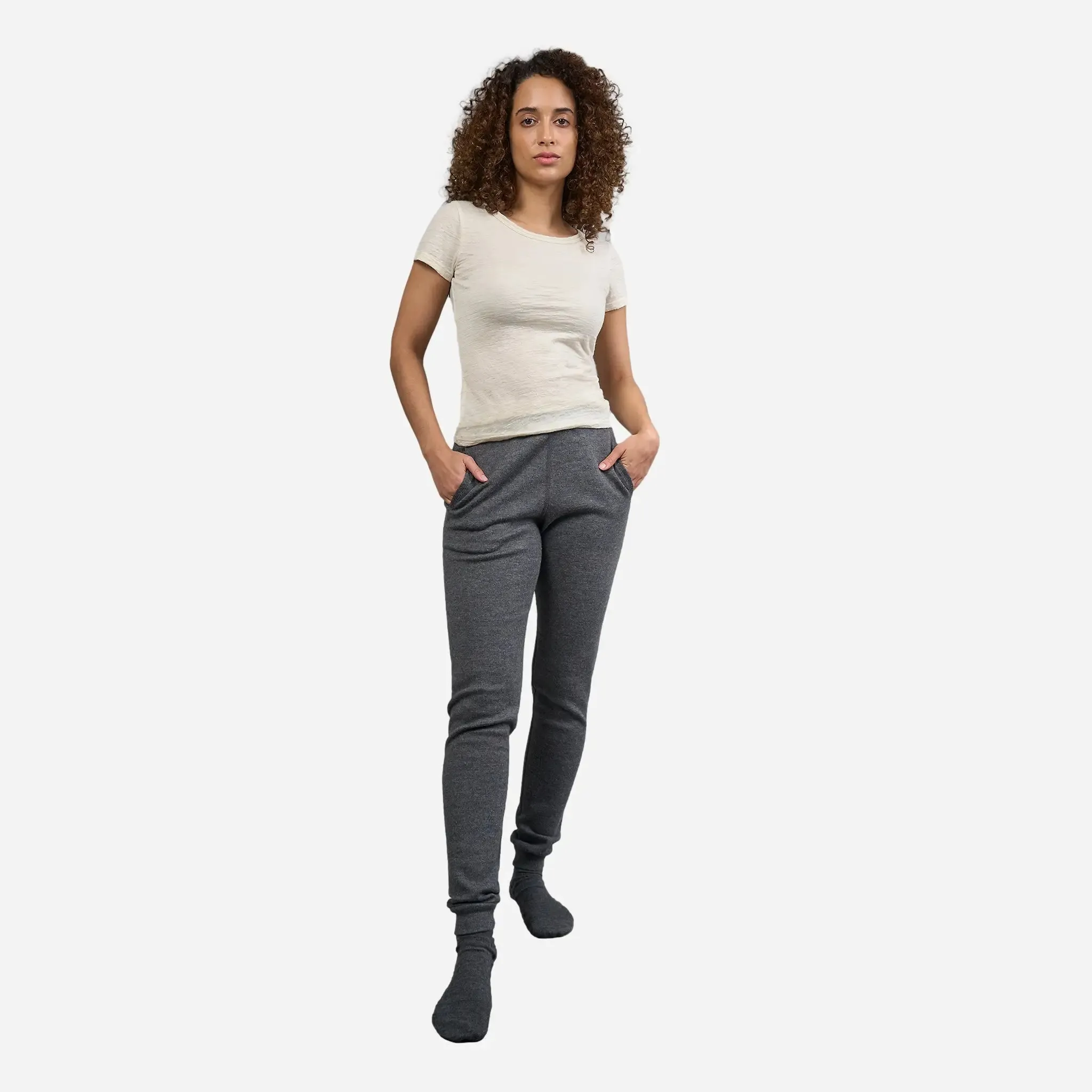 Women's Alpaca Wool Sweatpants: 420 Midweight