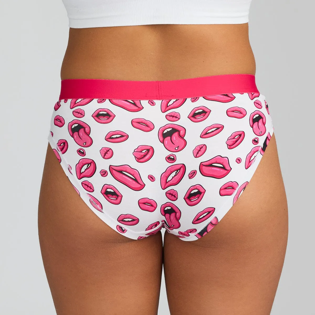 Women's Bikini Brief - Luscious Lips