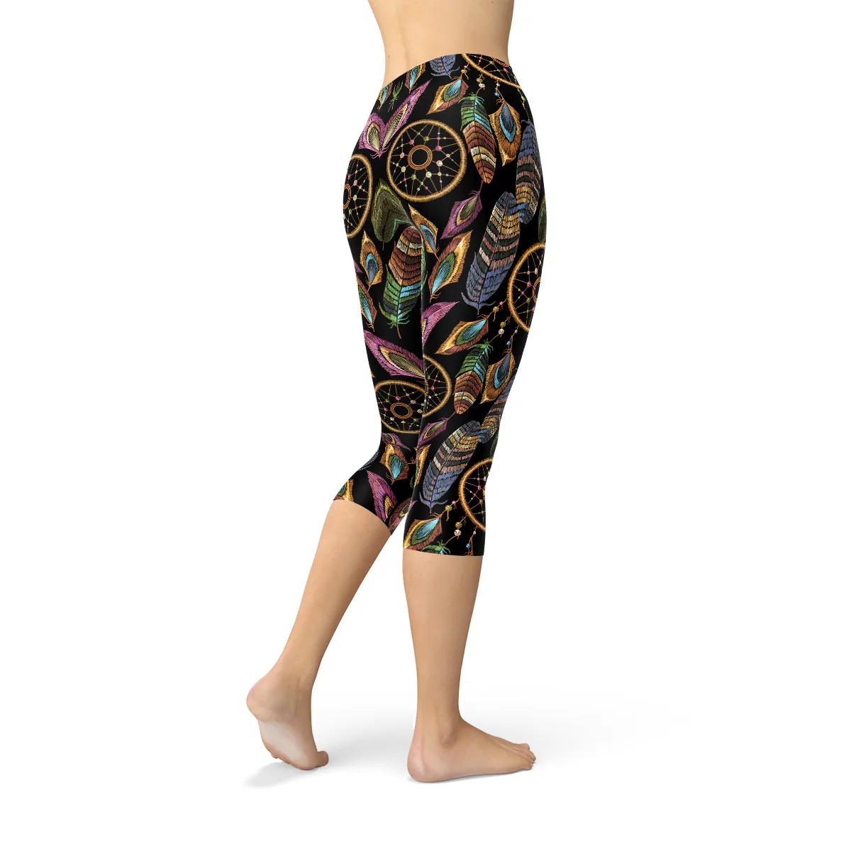 Womens Dreamcatcher Capri Leggings