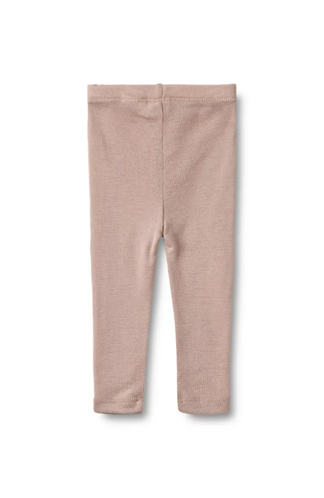 Wool Leggings Agi Baby - Dry Rose