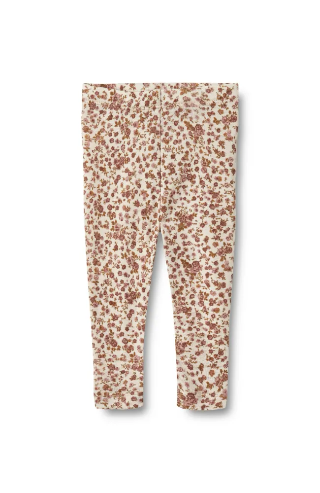 Wool Leggings Agi Baby - Rose Flowers