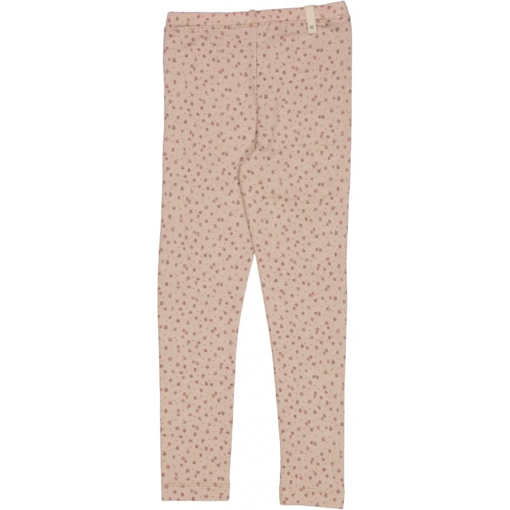 Wool Leggings - flower dots